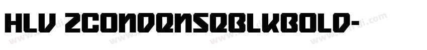 Hlv 2CondenseBlkBold字体转换